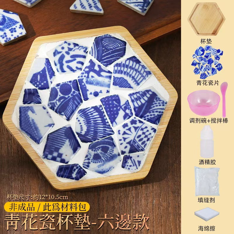 DIY｜Blue and White Coaster Materials