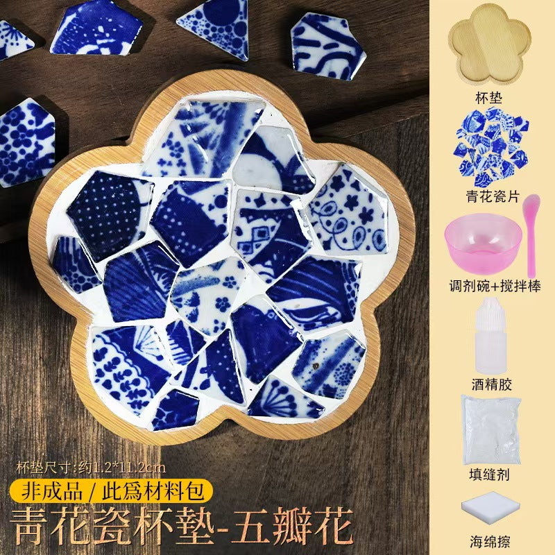 DIY｜Blue and White Coaster Materials
